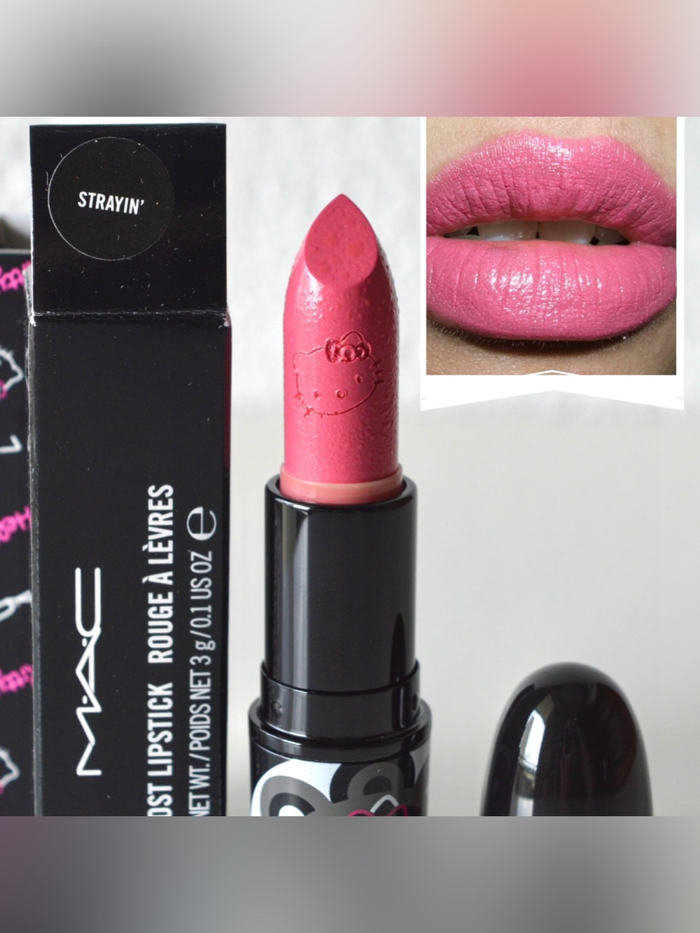 MAC Cosmetics Lipstick *STRAYIN'* Limited Edition BNIB, Hello Kitty Collection